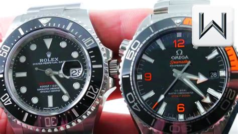 omega planet ocean chronograph vs rolex sea dweller deepsea|omega seamaster vs Rolex.